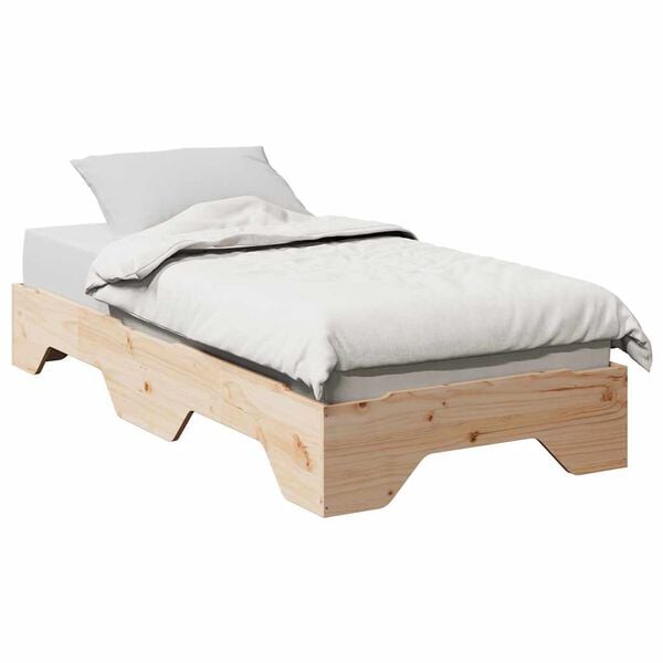 vidaXL Bed Frame No Mattress Stackable 90x200 cm Solid Wood