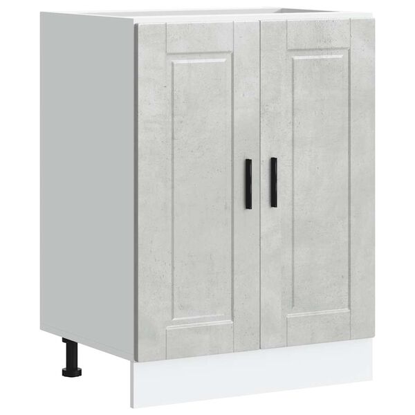 vidaXL Kitchen Base Cabinet&nbsp;Porto Concrete Grey Engineered Wood