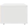 vidaXL Drawer Cabinet with Wheel White 55 x 45 x 31 cm