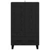 vidaXL Highboard Black Oak 69.5 x 31 x 115 cm Engineered Wood