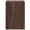 vidaXL TV Wall Cabinets with LED Lights 2 pcs Brown Oak 41x31x45 cm