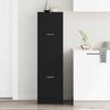 vidaXL Apothecary Cabinet Black oak 40 x 41 x 144.5 cm Engineered wood