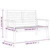 vidaXL Garden Sofa Bench 120 cm Solid Wood Acacia