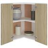 vidaXL Hanging Corner Cabinet Lyon Sonoma Oak 57x57x60 cm Engineered Wood