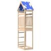 vidaXL Play Tower Brown 52.5 x 85 x 265 cm Solid Pine Wood