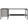 vidaXL Coffee Table with Rack Grey Sonoma 100x51x40 cm Engineered Wood