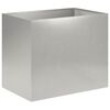 vidaXL Garden Planter Silver 50 x 40 x 50 cm Stainless Steel