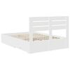 vidaXL Bed Frame with Drawer with Headboard Manual Engineered Wood