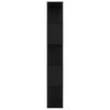 vidaXL Book Cabinet Black Oak 80 x 24 x 159 cm Engineered Wood