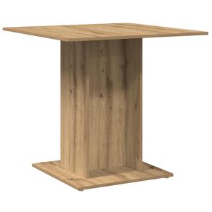 vidaXL Dining Table Artisan Oak 80x80x75 cm Engineered Wood