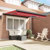 vidaXL Retractable Awning Red 300 x 250 cm Fabric and Metal