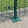 vidaXL Fence with Posts Green 1 x 25 m Steel