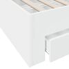 vidaXL Bed Frame with Drawers without Mattress White 160x200 cm