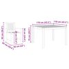 vidaXL Garden Dining Set 3 pcs Brown Solid Acacia Wood