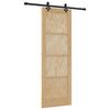 vidaXL Sliding Door ORKDAL Natural 73.5 x 211 cm Solid Pine Wood