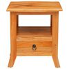 vidaXL Bedside Cabinet Natural 40 x 40 x 45.5 cm Solid Mahogany Wood