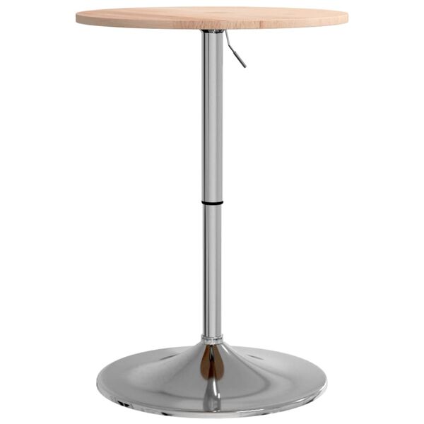 vidaXL Bar Table &Oslash;50x89.5 cm Solid Wood Oak
