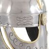 vidaXL Beowulf Helmet Antique Replica LARP Silver Steel