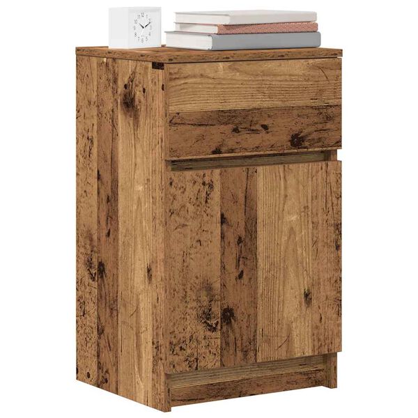 vidaXL Bedside Cabinets 2 pcs Old Wood 39x35x65 cm Engineered Wood