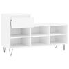 vidaXL Shoe Cabinet High Gloss White 102x36x60 cm Engineered Wood