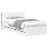 vidaXL Bed Frame with Storage White 75 x 190 cm Engineered Wood