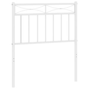 vidaXL Metal Replace Headboard White 75 cm