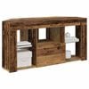 vidaXL Corner LED TV Cabinet Old Wood 100 x 40 x 50 cm Engineered Wood