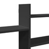 vidaXL Wall Shelf Black 167.5x18x68 cm Engineered Wood