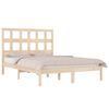 vidaXL Bed Frame without Mattress 135x190 cm Double Solid Wood Pine