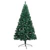 vidaXL Artificial Half Pre-lit Christmas Tree with Ball Set Green 180 cm