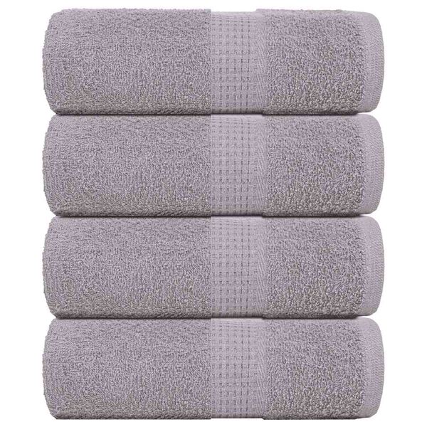 vidaXL Guest Towels "FROGN" 4 pcs Grey 30x50 cm 360 gsm