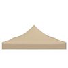 vidaXL Party Tent Roof 4x3 m Beige 270 g/m²