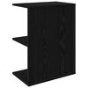 vidaXL Bedside Table Black Oak 46.5x29x61 cm Engineered Wood
