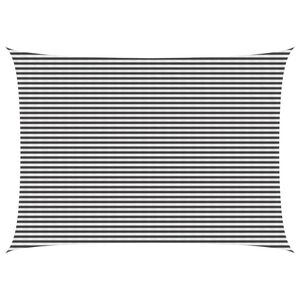 vidaXL Sunshade Sail Anthracite and White 5 x 6 m HDPE