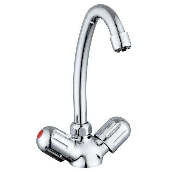 SCH&Uuml;TTE 2-Handle Sink Mixer PERUZZI Low Pressure Chrome