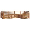 vidaXL Outdoor Sofa Set 4 pcs Natural Solid Acacia Wood