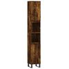 vidaXL 3 Piece Bathroom Cabinet Set Smoked Oak Engineered Wood