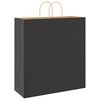 vidaXL Paper Bags 250 pcs with Handles Black 45x17x48 cm