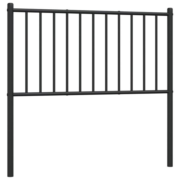 vidaXL Metal Replace Headboard Black 90 cm