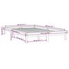 vidaXL Bed Frame without Mattress Black 120x200 cm Solid Wood