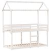 vidaXL Bunk Bed without Mattress White 90x190 cm Single Solid Wood Pine