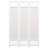 vidaXL 3-Panel Room Divider Cream 105x165 cm Fabric