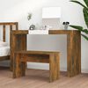 vidaXL Dressing Stool Smoked Oak 70x35x45 cm Engineered Wood