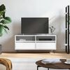 vidaXL TV Cabinet High Gloss White 100x34.5x44.5 cm Engineered Wood