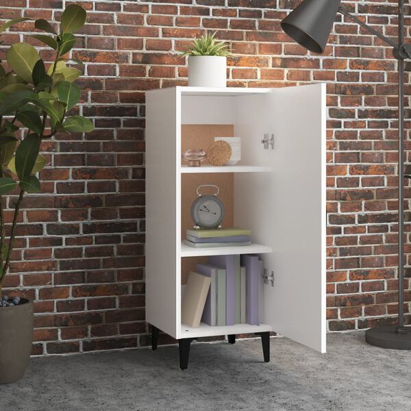 vidaXL Sideboard White 34.5x34x90 cm Engineered Wood