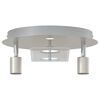 vidaXL Ceiling Spotlight Nickel 29 x 29 x 11 cm Steel and Glass