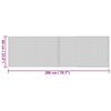 vidaXL Rug Rectangular Nature 60x200 cm Bamboo