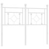 vidaXL Metal Headboard White 120 cm