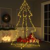 vidaXL Christmas Cone Tree 240 LEDs Indoor and Outdoor 118x180 cm