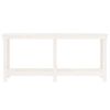 vidaXL Work Bench White 180x50x80 cm Solid Wood Pine